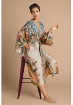 Powder Trailing Wisteria Kimono Gown (Coconut) SS23 